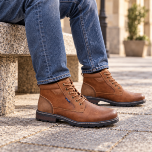 Imagen de Botas De Cuero En Plaza Urbana