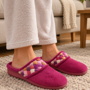 Imagen de Pies Acogedores En Zapatillas Magenta