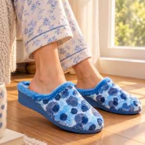 Imagen de Zapatillas Azules Junto A La Ventana