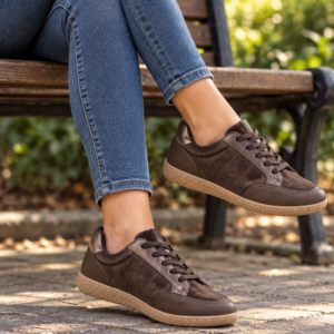 Imagen de Zapatillas Marrones En El Parque